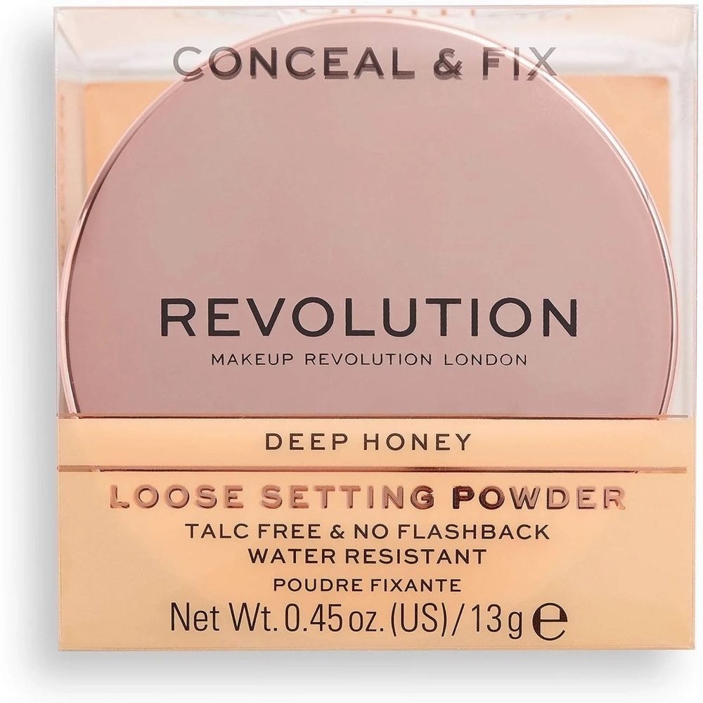 ❄️ Makeup Revolution | Conceal & Fix Setting Powder Deep Honey